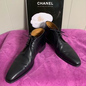 MAGNANNI Men’s Black Lace Ups Leather shoes